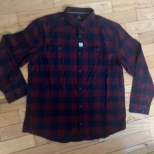 WindRiver Stretch Regular Fit Basic Flannel Shirt